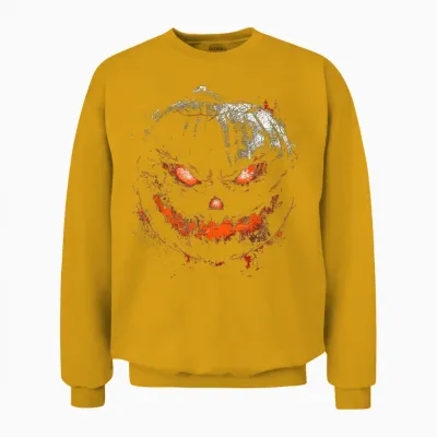 Kürbis Kostüm Halloween Gruselkunst Kürbis Unisex Sweatshirt - Gold