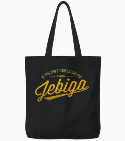 Jebiga Funny Pride Serbian Bosnian Croate Balkan Humour T-Shirt, Black Tote Bags - Black