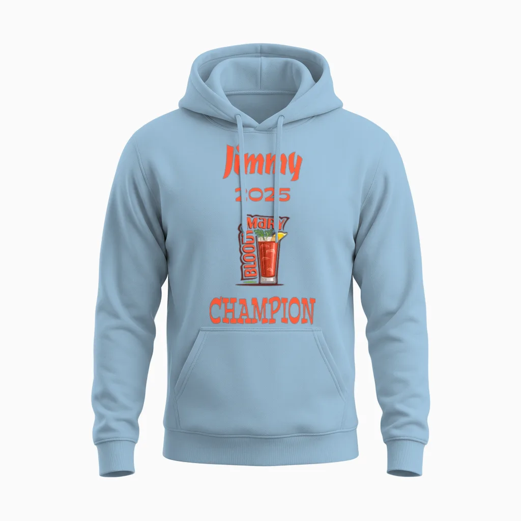 Jimmy 2025 Unisex Hoodie in Light Blue