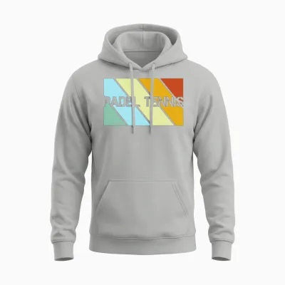 Padel Tennis Retro Unisex Hoodie - Ash