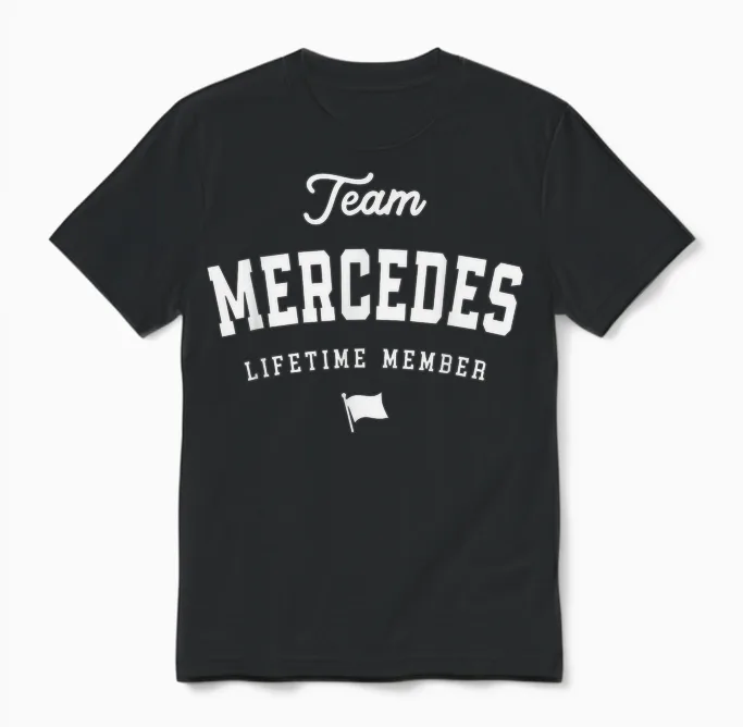Mercedes Funny Name Mercedes Lifetime Unisex T-Shirt in Black