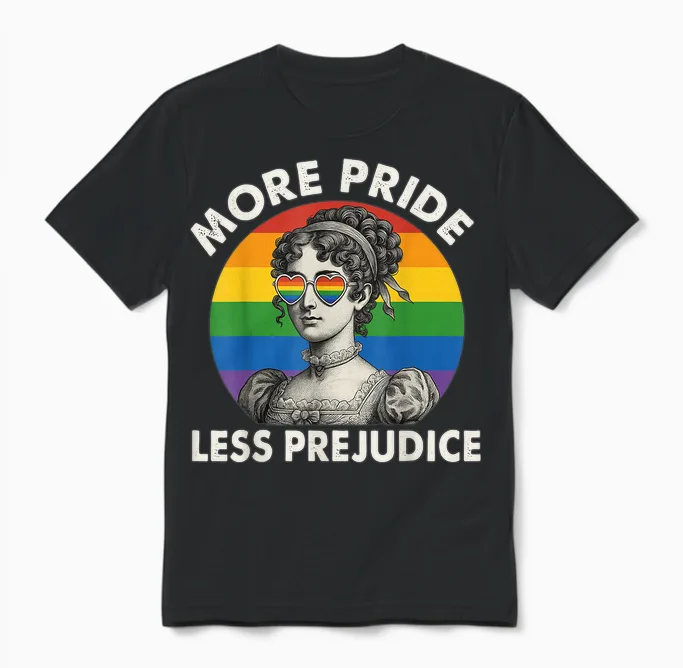 Mehr Stolz, Weniger Vorurteile, Lgbtq-Regenbogenkunst Unisex T-Shirt in Black