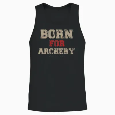 Archery Sport Retro Unisex Tank Top - Black