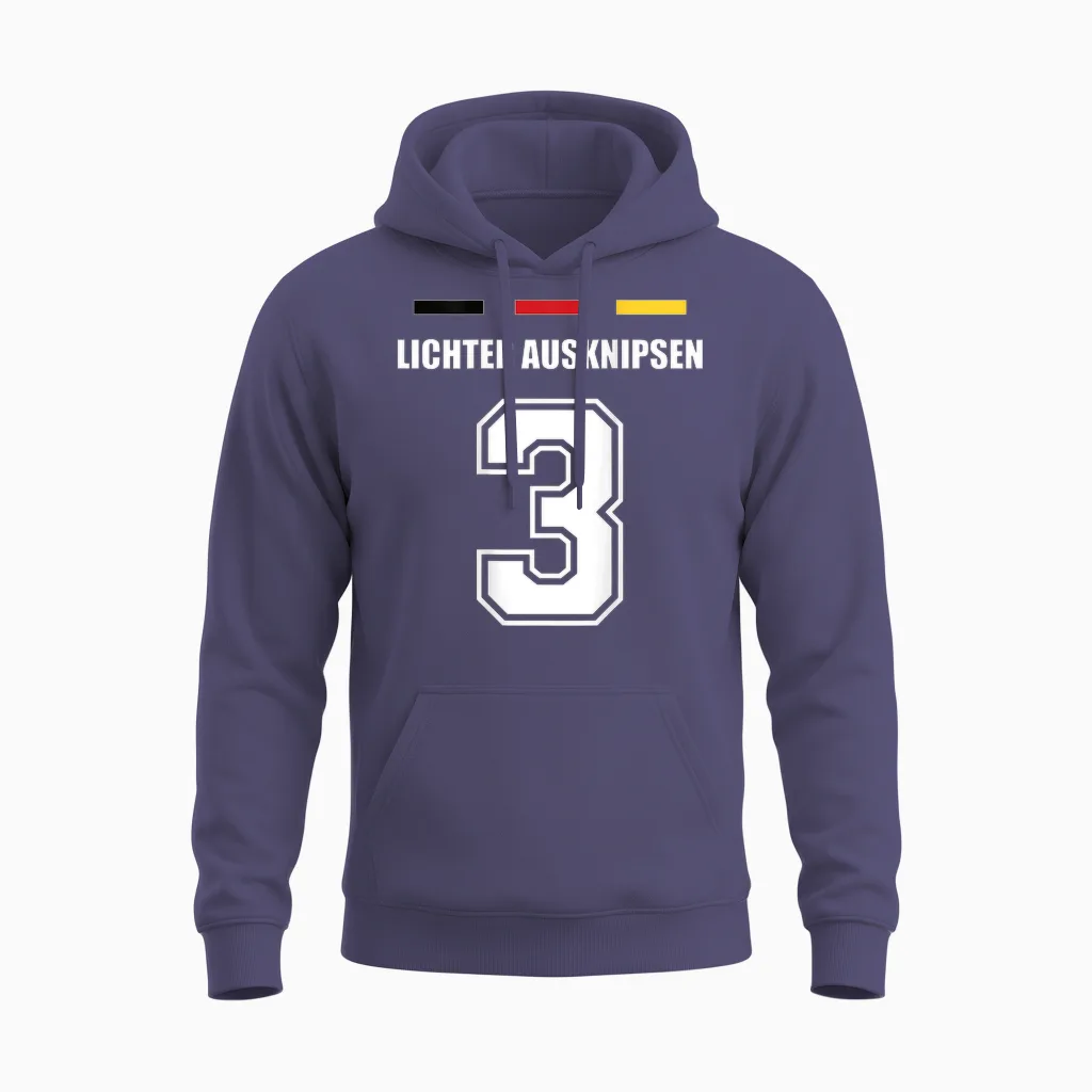 Lustige Namen Deutschland Trikot Für Mallorca Und Die Party Unisex Hoodie in Heather Sport Dark Navy