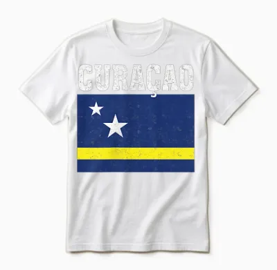 Curacao Flagge Patriotische Nationalwurzeln Souvenir Unisex T-Shirt - White