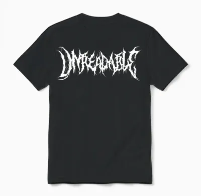 Unreadable. Death Metal, Extreme Black Metal Band Funny Rock Unisex T-Shirt - Black