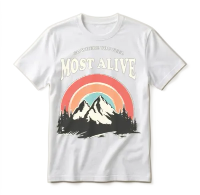 Go Where You Feel Most Alive Unisex T-Shirt - White