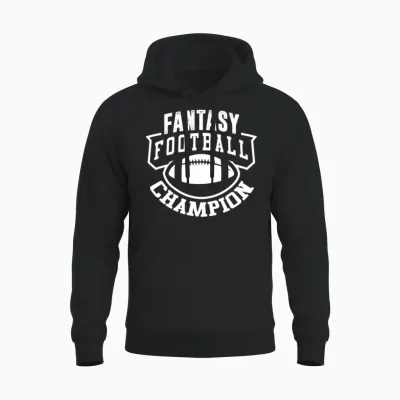 Fantasy Football League Champion Unisex Hoodie - Black