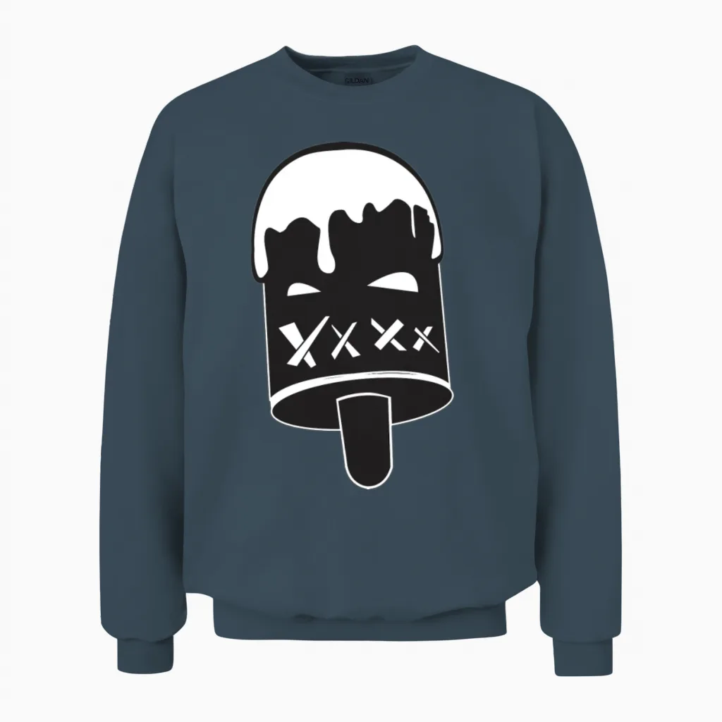 Mean Ice Cream Unisex Sweatshirt in Dark Heather