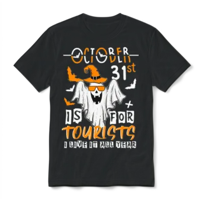 Halloween Funny Boo Unisex T-Shirt - Black