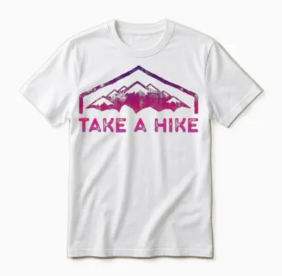 Take a Hike Day Unisex T-Shirt - White