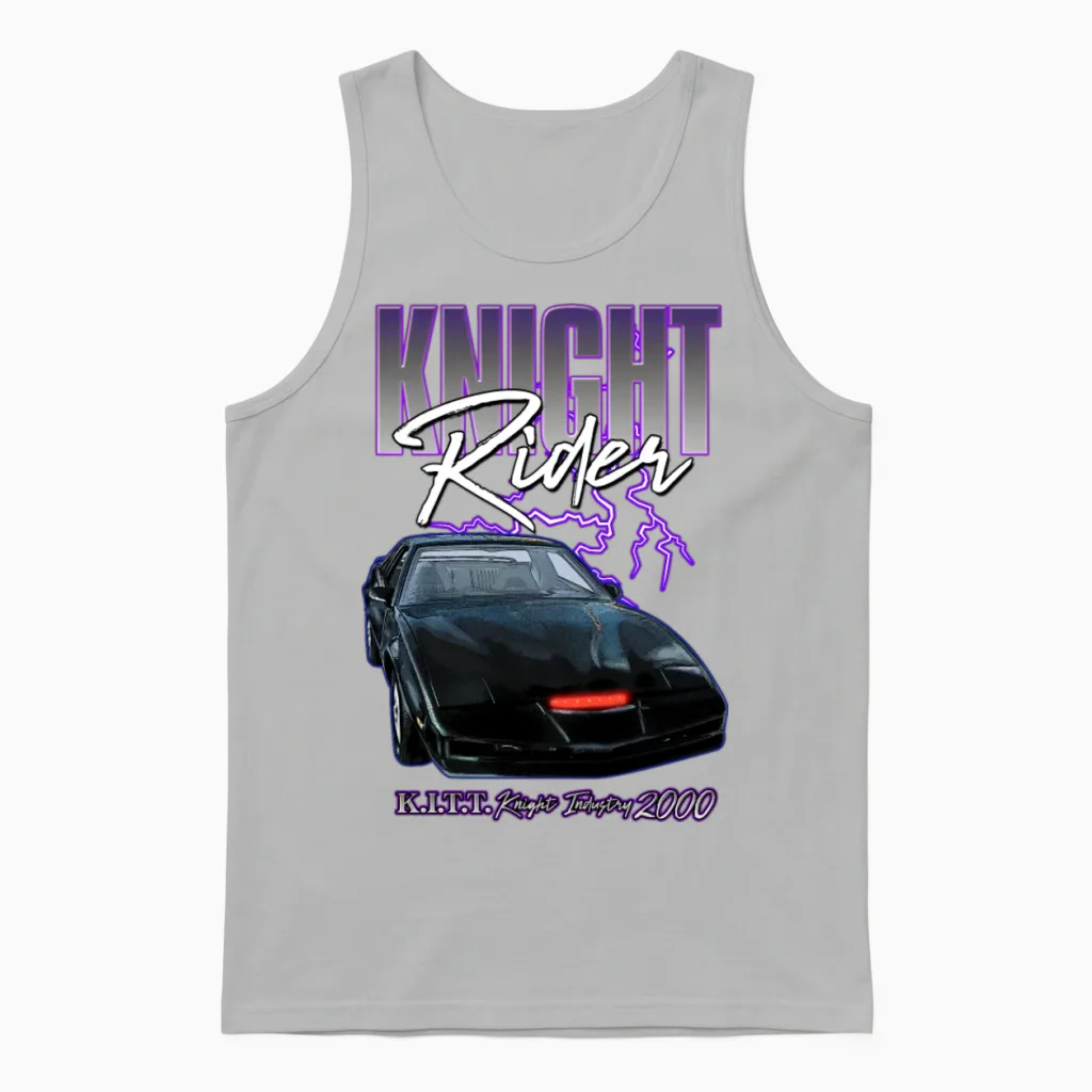 Knight Rider Kitt Knight Industry 2000 Unisex Tank Top in Ash