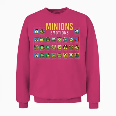Despicable Me Minions Periodic Table of Minions Graphic Unisex Sweatshirt - Heliconia