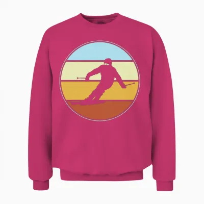 Ski Retro Unisex Sweatshirt - Heliconia