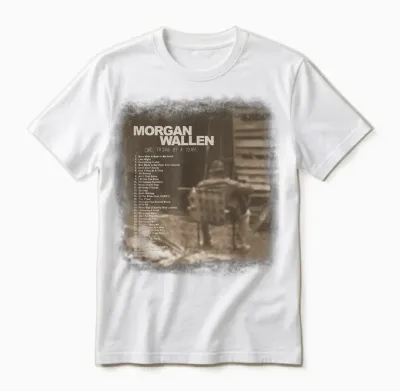 Official Morgan Wallen Tracklist Unisex T-Shirt - White