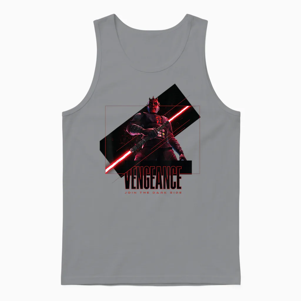 Star Wars Maul Shadow Lord Vengeance Join the Dark Side Unisex Tank Top in Sport Grey