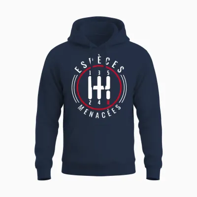 Endangered Species Gift Fans of Bagnoles and Boxes Mecha Unisex Hoodie - Navy