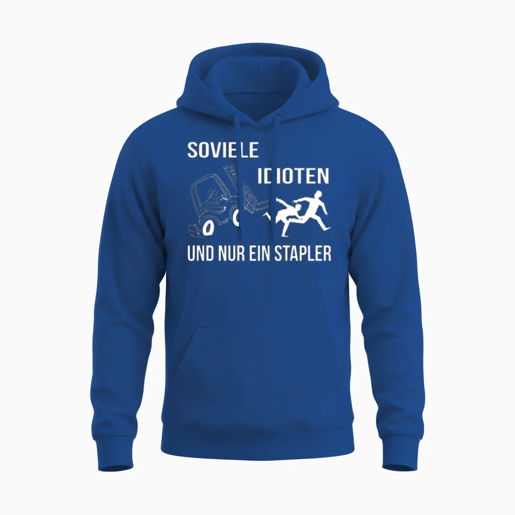 Warehouse Worker Forklift Operator Unisex Hoodie in Royal