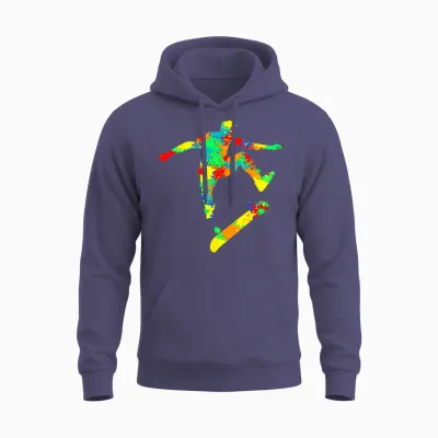Skateboard Skater Stunt Skateboarding Boys Kids Men Unisex Hoodie - Heather Sport Dark Navy