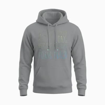 Horse Racing Unisex Hoodie - Sport Grey