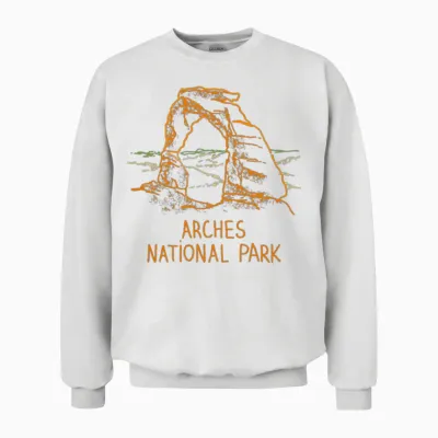 Arches National Park Unisex Sweatshirt - White