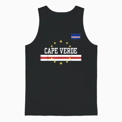 Cape Verde - Flag of Cape Verde - Classic Verdean Unisex Tank Top - Black