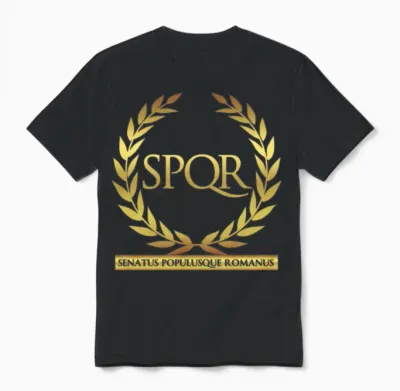 Spqr Unisex T-Shirt - Black