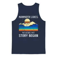 Mammoth Lakes Where My Story Began Funny Unisex Tank Top - Navy – 1