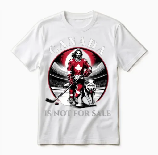 Canada Not for Sale, Proud to Be Canadian, Canada Hockey Unisex T-Shirt - White