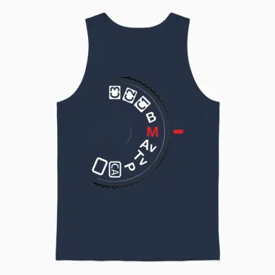 Shoot Manual Unisex Tank Top - Navy