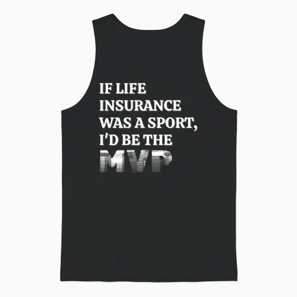 Insurance Agent Funny Unisex Tank Top in Black