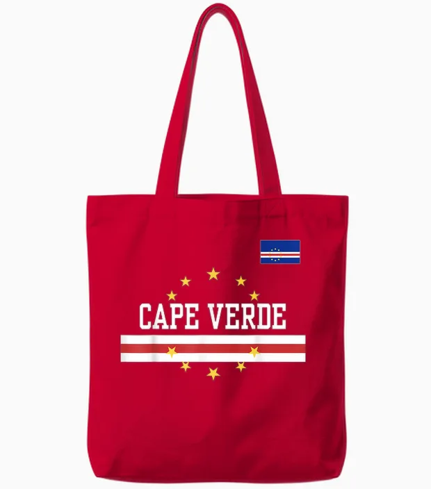 Cape Verde - Flag of Cape Verde - Classic Verdean Tote Bags in Red