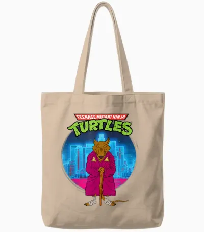 Mademark X Teenage Mutant Ninja Turtles - Original Teenage Mutant Ninja Turtles Splinter the Rat Tote Bags - Natural