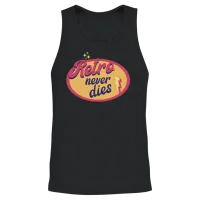 Retro Never Dies Unisex Tank Top - Black – 2