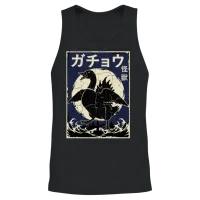 Funny Goose Japanese Kawaii Unisex Tank Top - Black – 2