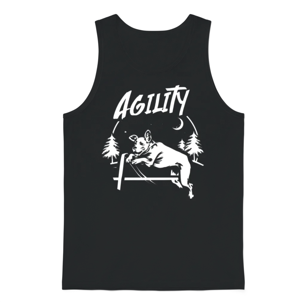Dog Agility Lovers Unisex Tank Top - Black