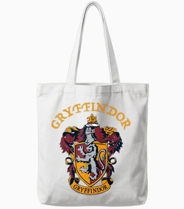 Harry Potter Gryffindor Crest T-Shirt, Blue Tote Bags in White