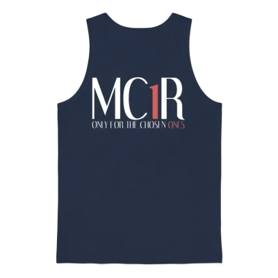 Mc1r Only for the Chosen Ones Funny Redhead Unisex Tank Top - Navy