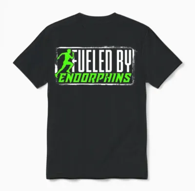 Marathon Marathoner Fueled by Endorphins Unisex T-Shirt - Black