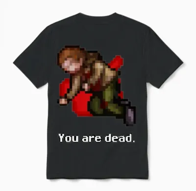 Tibia Merch You Are Dead Unisex T-Shirt - Black