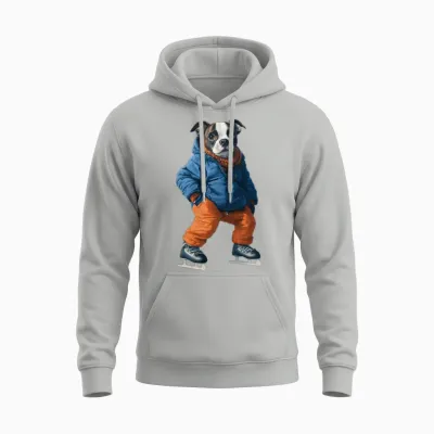 Dog Unisex Hoodie - Ash