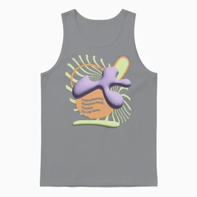 3d Bubble Abstract Art Unisex Tank Top - Sport Grey