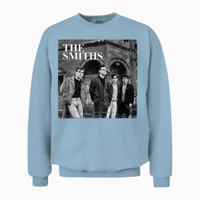 The Smiths Salford Lads Club Band Photo by Stephen Wright Unisex Sweatshirt - Light Blue