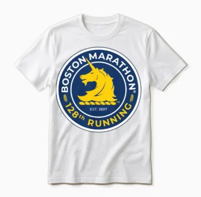 Boston Marathon Unisex T-Shirt - White