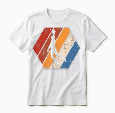 Basketball Retro Unisex T-Shirt - White