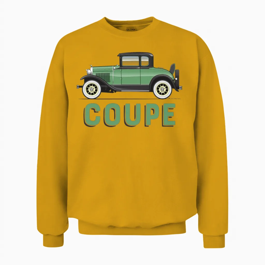 Coupe Kewanee Green Unisex Sweatshirt in Gold