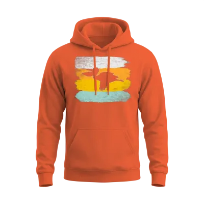 Pelican Retro Unisex Hoodie - Orange