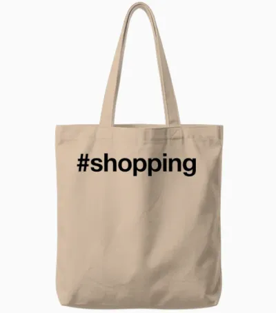 Shopping Tote Bags - Natural