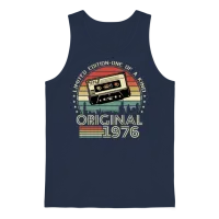 1976 Birthday Gift - Limited Edition Unisex Tank Top - Navy – 1