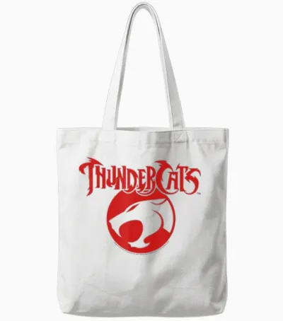 Thundercats Red Vintage Classic Logo Tote Bags - White